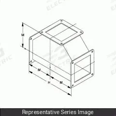 Wireway Tee: 4 in Wd, 4 in Ht, Stainless Steel, 10 in (MPN 1487CTSS). Key specifications — Brand: HAMMOND MANUFACTURING; Finish: Smooth Brushed; Material: Stainless Steel; Overall Length: 10 in.