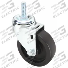 APPROVED VENDOR Stem Caster: Swivel, 4 in Wheel Dia., 1 1/4 in Wheel Wd, Polyolefin, Light Duty (MPN 20TM48). Key specifications — Brand: APPROVED VENDOR; Thread Size: 1/2"-13; Roll Up: Swivel.