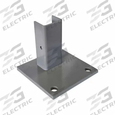 LYON Footplate: 4 in x 4 in x 3 1/2 in, Bulk Storage Rack, Steel, Powder Coated - Footplates for Wire Shelving