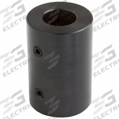 CLIMAX METAL PRODUCTS Rigid Shaft Coupling: 1/2 in Bore Dia 1, 1/2 in Bore Dia 2, Round - Set Screw Rigid Shaft Couplings
