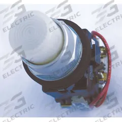 EATON Illuminated Push Button: Illuminated, Extended Profile, Metallic, 30 mm, 2NO/2NC (MPN HT8GBWF1Q1L1). Key specifications — Brand: EATON; Action: Momentary; Series: HT800; Push Button Material Type: Metallic.