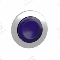 SCHNEIDER Extended Push Button: Blue, 30 mm Mounting Size, Metallic, Momentary (MPN ZB4FW163). Key specifications — Brand: SCHNEIDER; Action: Momentary; Series: XB4; Push Button Material Type: Metallic.
