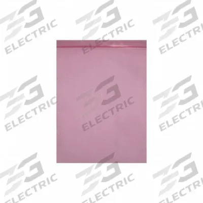 APPROVED VENDOR Reclosable Bag: 6 mil Thick, 8 in Wd, 10 in Lg, Hang Hole Not Included - Antistatic Reclosable Poly Bags