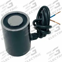 MAG-MATE Electromagnetic Lift: Continuous Duty, Round Magnet, 350 lb Max Load Capacity, 24 V DC Volt (MPN ER2-403). Key specifications — Brand: MAG-MATE; Duty Type: Continuous Duty; Includes Lifting Eye: Lifting Eye Not Included.