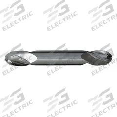 CLEVELAND Ball End Mill: Carbide, Double End, 4 Flute, 5/16" Mill Dia, 3/4" LOC, 3-1/2" OAL (MPN C60313)