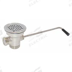 ENCORE Drain Assembly: Nickel Bronze, Nickel, 4 1/2 in Overall Dia, Threaded, 2 in Pipe Dia (MPN D50-7200). Key specifications — Product Type: Drain Assembly; Brand: ENCORE; Finish: Nickel; Material: Nickel Bronze; Includes: Strainer.