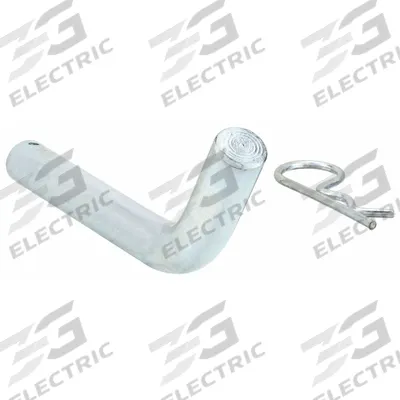 BUYERS PRODUCTS Hitch Pin: 1 1/4 in Compatible Hitch Size, 1/2 in Pin Dia - Pin & Clips