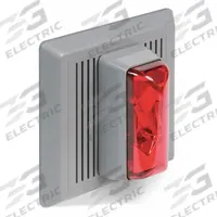 EDWARDS SIGNALING Horn Strobe: 24 V AC/24V DC, 5 1/2 in Overall Wd, 5 1/2 in Overall Lg, Xenon (MPN 869STRR-AQ). Key specifications — Manufacturer Part Number: 869STRR-AQ; Brand: EDWARDS SIGNALING; Connection Type: Wire Leads; Mounting Location: Wall Mount; Operating Voltage: 24 V AC.