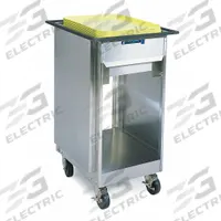 LAKESIDE Rack Dispenser Cart: 7 Trays, 36 1/8 in Overall Ht, 23 3/4 in Overall Lg, NSF Certified (MPN 998). Key specifications — Manufacturer Part Number: 998; NSF Certified: Yes; Caster Type: (1) Swivel; Enclosed/Open/Partially Enclosed: Enclosed; For Use With: 20 in x 20 in Glass Racks; Material: Stainless Steel; Color: Silver; Product Type: Rack Dispenser Cart.