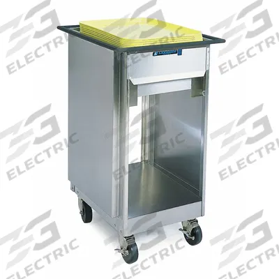 LAKESIDE Rack Dispenser Cart: 7 Trays, 36 1/8 in Overall Ht, 23 3/4 in Overall Lg - Glass Rack Dispenser Carts