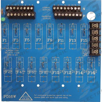 ALTRONIX Power Dist Module 16 Output PTC: Power Dist Module - Accessories for Power Supplies