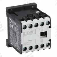 EATON Miniature IEC Magnetic Contactor: Non-Reversing, 3 Poles, 3NO Contacts, 6 A, 24V DC Coil (MPN XTMC6A01TD). Key specifications — attr945107: EATON; attr972381: Yes.