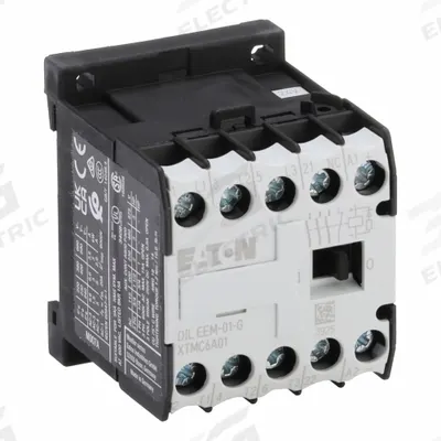 EATON Miniature IEC Magnetic Contactor: Non-Reversing, 3 Poles, 3NO Contacts - Miniature, Non-Reversing IEC Contactors