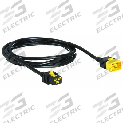 APC BY SCHNEIDER ELECTRIC Power Cord: 10 ft Lg, 3/14, Locking C20 Plug, Locking C19 Receptacle - Electronic Equipment Power Cords
