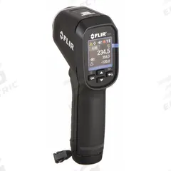 FLIR Infrared Thermometer: TG56-2, Avg/Difference/Max Temp/Min Temp, Adj @ 0.01 to 1.00, -22°. Key specifications — attr996392: Pinpoint Precision; attr996407: Difference; attr996408: High Temperature; attr996410: RCM; attr996414: 0.1°F; attr996767: TG56-2; attr1019884: Handheld Only; attr1019885: Not Specified Intrinsically Safe.