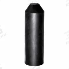 ELECTRIDUCT Heat Shrink End Caps: 25 Pk, 0.8 in I.D. Before Shrinking, 0.29 in I.D. After Shrinking (MPN HSEC-075-UV-BK-25PK). Key specifications — Shrink Tubing Properties: UV Light Resistant; Shrink Ratio: 3:1; Temp. Range: -55°C to 110°C; Brand: ELECTRIDUCT; _Pack Size: 25.