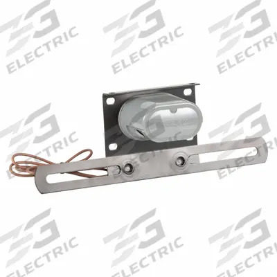 GROTE License Plate Light: Incandescent, License Plate Light, Clear, Oval, 1 in Overall Dia - Vehicle License Plate Lights