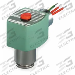 REDHAT Solenoid Valve: 2-Way, 1/8 in Pipe Size, 120V AC, Brass Body, PTFE Seal, Indoor/Outdoor (MPN 8264G010). Key specifications — Coil Enclosure: Watertight without Junction Box; Pipe Size: 1/8 in; Voltage: 120V AC; Brand: REDHAT.