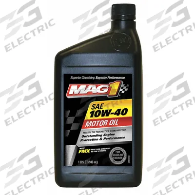 MAG 1 Engine Oil: Conventional, Not Biodegradable, 1 qt Size, Bottle, 10W-40 - Gasoline Engine Oil