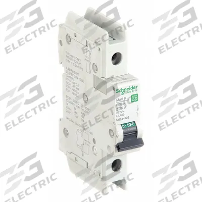 SCHNEIDER Miniature Circuit Breaker: 25 A Amps, 60V DC, 14kA at 120/240V AC - Z-Curve, 1-Pole UL489 DIN Rail-Mount Miniature Circuit Breakers