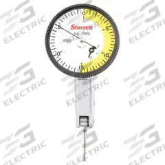 STARRETT Tilted-Face Dial Test Indicator: Horizontal, Inch, 0.0005 in (MPN 709BZ). Key specifications — attr1184166: Long Carbide Contacts; attr1200917: Tilted-Face Dial Test Indicator; attr1184127: 709BZ; attr1184167: STARRETT; attr1184108: 0.0005 in; attr1184144: None.