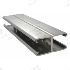 Strut Channel, Slotted Back-to-Back: 304 Stainless Steel, Polished, 12 ga Gauge, Slotted Holes (MPN S45810SB58). Key specifications — Material: 304 Stainless Steel; Color: Silver; Finish: Polished; Slot Type: Slotted; Brand: CALBRITE.