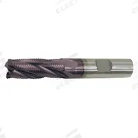 CLEVELAND Roughing End Mill: Cobalt, TiAlN Coated, 5 Flute, Fine Pitch, 1" Mill Dia, 1" LOC (MPN C31063)