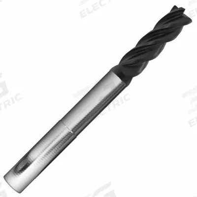 APPROVED VENDOR Square End Mill: Carbide, AlCrN Coated, 4 Flute, 1/8" Mill Dia, 3/16" LOC - Reduced-Neck Fast-Cutting Carbide Square End Mills for Stainless Steel & Super Alloys