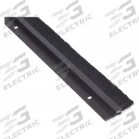 NATIONAL GUARD Door Weatherstripping: Brush Insert, 4 ft Lg, 2 1/16 in Wd, 3/8 in Ht (MPN D608DKB-48"). Key specifications — Insert Material: Nylon; Flange Material: Aluminum; Brand: NATIONAL GUARD.