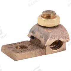 BURNDY Wire Connector: 3/0 AWG – 4/0 AWG Wire Sizes, 3/8 in Stud Size, Unplated Copper Lug Body (MPN QB28). Key specifications — Brand: BURNDY; For Wire Material: Copper; Maximum Stranded Copper Wire Size: 4/0 AWG; Minimum Stranded Copper Wire Size: 3/0 AWG; Lug Material: Unplated Copper.