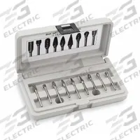 WIDIA Carbide Bur Set: 1/4" Shank, 8 pc (MPN M40594). Key specifications — Trade Number: SD-05; Brand: WIDIA METAL REMOVAL.
