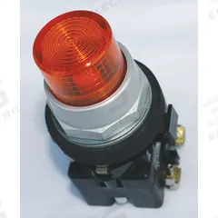 EATON Pilot Light Lens: 30 mm Panel Mounting Hole Dia, Amber, Fresnel, Incandescent/LED (MPN HT8BA). Key specifications — Brand: EATON; Compatible with Series: HT800 PresTest; Lens Material: Plastic.
