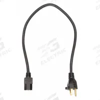 APPROVED VENDOR Power Cord: 2 ft Lg, 3/16, 5-15P Plug, C13 Receptacle, SJT, PVC, 13 A Current, 5-15P (MPN 5XFN3ID). Key specifications — Brand: APPROVED VENDOR; Jacket Material: PVC.