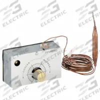 POWERS CONTROLS Unit Mounted Thermostat: 60° to 85°F, 2 Pipes, High Volume Pipes/Air Flow Output (MPN 188-0031). Key specifications — Pneumatic Thermostat Type: Liquid Filled-Bulb; Temperature Control Range: 60° to 85°F; Number of Pipes/Air Flow Output: 2 Pipes, High Volume; Thermostat Action: Direct; Mounting Direction/Capillary Length: 96 in; Brand: POWERS CONTROLS.