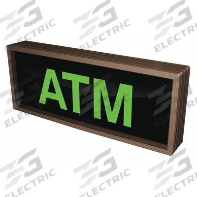 TAPCO Custom Backlit Sign: ATM (MPN 132497) - Safety