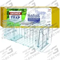 JT EATON Live Animal Trap: One Door Trap, Targets Armadillos/Coyotes/Foxes, Indoor/Outdoor Use (MPN 495N). Key specifications — Capacity: 1 Animal; Brand: JT EATON; Material: Galvanized Steel; Trap Style: One Door Trap; Targeted Animals: Foxes.
