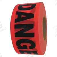 APPROVED VENDOR Barricade Tape: 1,000 ft Lg, 3 in Wd, Danger Legend, Polyethylene, Red Color (MPN 14998). Key specifications — Tape Message: Danger; Message Color: Black; Brand: APPROVED VENDOR.