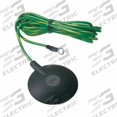 SCS Grounding Cord: Grounding Cord, 15 ft Cord Lg, Green/Yellow - Grounding Cords for Static Control Mats