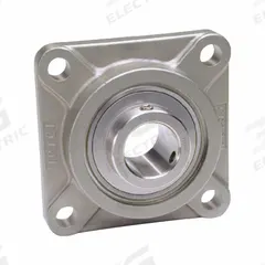 IPTCI BEARINGS 4 Bolt Flange Bearing: Radial Ball, 1 1/4 in Bore, SS, Set Screws, 4 1/4 in Lg (MPN SUCSF206-20 IP69K). Key specifications — Bore Type: Cylindrical; Brand: IPTCI BEARINGS; Lubricant Material: H-1 Grease; Mounting Bolt Size: 7/16 in; Split Housing: Not Split; System of Measurement: Inch.