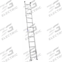 WERNER Straight Ladder: 12 ft Ladder Size, Aluminum, 300 lb Load Capacity, 22 lb Wt, 12 Rungs (MPN D1512-1). Key specifications — Color: Silver; Brand: WERNER; Included Features: Mar-Resistant End Caps; Shoe Type: Slip-Resistant.