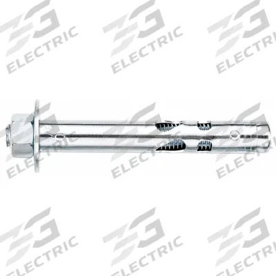 DEWALT Sleeve Anchor: 2 1/2 in Overall Lg, 1/2 in Dia, 3/8"-16 Thread Size, Stainless Steel - Sleeve Anchors with Hex Nuts