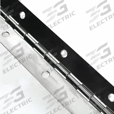 MONROE PMP Piano Hinge: Stainless Steel, 36 in Leaf Ht, 1 1/2 in Leaf Wd - Full Surface-Mount Piano Hinges