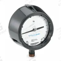 ASHCROFT Process Pressure Gauge: 0 psi to 600 psi, White, 4 1/2 in Dial, 1/2 in NPT Male, Bottom (MPN 451279SS04LXLL600). Key specifications — Brand: ASHCROFT; Pointer Color: Black; Accuracy: ±0.5%; Dial Color: White; Gauge Wetted Parts: Stainless Steel; Case Material: Phenolic; Vibration Resistance Properties: Dry Case Vibration-Dampened; Pressure Range: 0 psi to 600 psi.