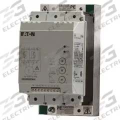 EATON Soft Start: 480V AC, 7.8 A Output Current, No Bypass, NEMA 1, 60/50 Hz, Three Phase (MPN DS7-342SX009N0-N). Key specifications — Control Voltage: 110-230V AC; Manufacturer Part Number: DS7-342SX009N0-N.