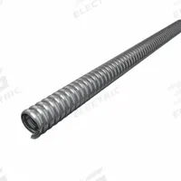 Flexible Metal Conduit - Reduced Wall: 1/2 in Trade Size, 25 ft Overall Lg, Steel (MPN 5502-22-00). Key specifications — Bend Radius: 3 in; Color: Gray; Conduit Type: Reduced Wall; Finish: Galvanized; Flexibility: Flexible; Inside Diameter: 0.63 in; Material: Steel; Outside Diameter: 0.92 in.