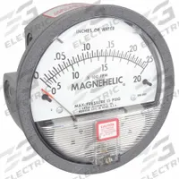 DWYER Differential Pressure Gauge: Back/Single-Side, 1/8 in NPT Female, 2000, 4 in Dial, IP67, IP67 (MPN 2000-00AV). Key specifications — Sensor Type: Diaphragm; Series: 2000; Housing Material: Die Cast Aluminum; Certificate of Calibration: Not Included.