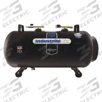 INDUSTRIAL AIR Air Tank: 20 gal Tank Capacity, 175 psi Max Op Pressure, Horizontal, 34 in Overall Lg (MPN IT20ASME). Key specifications — attr51589: ASME; attr51576: INDUSTRIAL AIR.