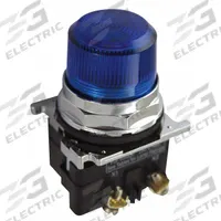 EATON Pilot Light: 30 mm Panel Mounting Size, Blue, LED, 120 V AC Max Volt Rating (Supply) (MPN 10250T197LLP2A). Key specifications — Series: 10250T; Brand: EATON; Includes Push-To-Test: No Push-To-Test Included.