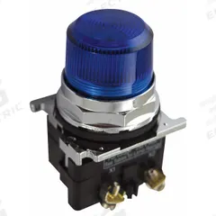 EATON Pilot Light: 30 mm Panel Mounting Size, Blue, LED, 120 V AC Max Volt Rating (Supply) (MPN 10250T197LLP2A). Key specifications — Series: 10250T; Brand: EATON; Includes Push-To-Test: No Push-To-Test Included.