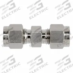 BRENNAN INDUSTRIES Compression Fitting Straight: 3/8 in OD x 1/4 in OD Fitting Size, Stainless Steel (MPN NS2403-06-04-SS). Key specifications — Series: NS2403; Brand: BRENNAN INDUSTRIES.